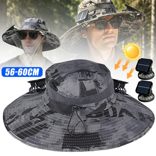 Wide brim sun hat - with, solar