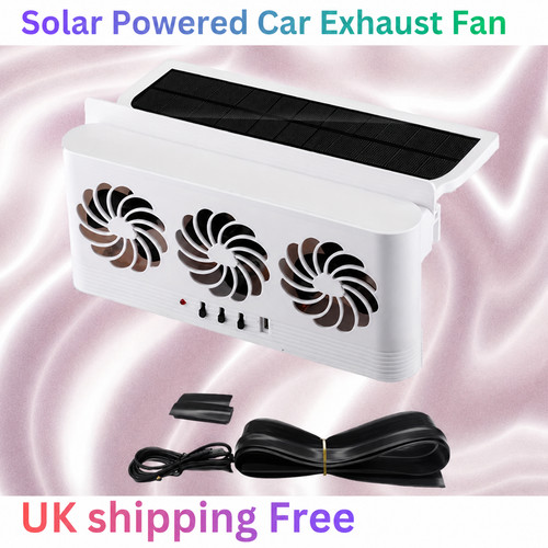 Solar powered car - solar, ventilator