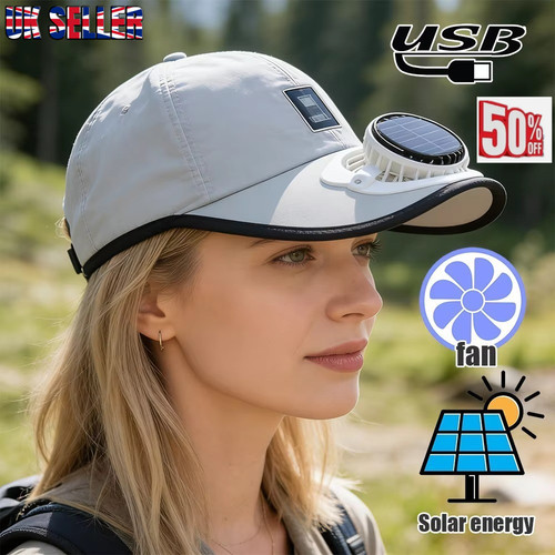 Solar fan hat - solar,