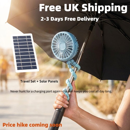 Solar powered octopus fan - octopus,
