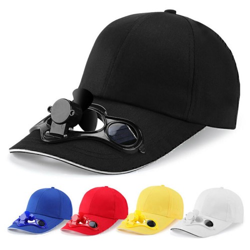 Baseball cap hat with solar