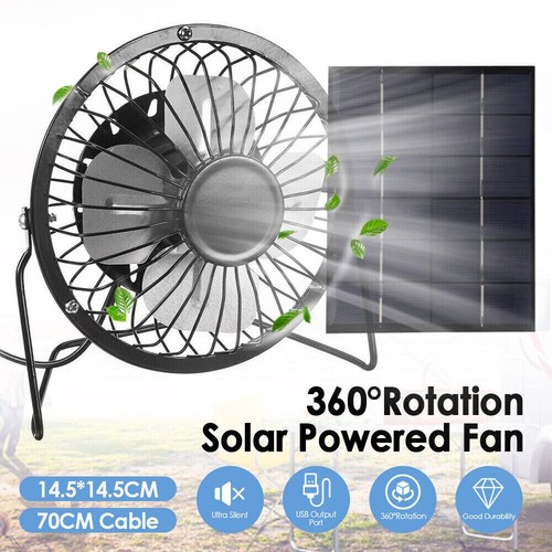 Mini solar desk fan - solar, small