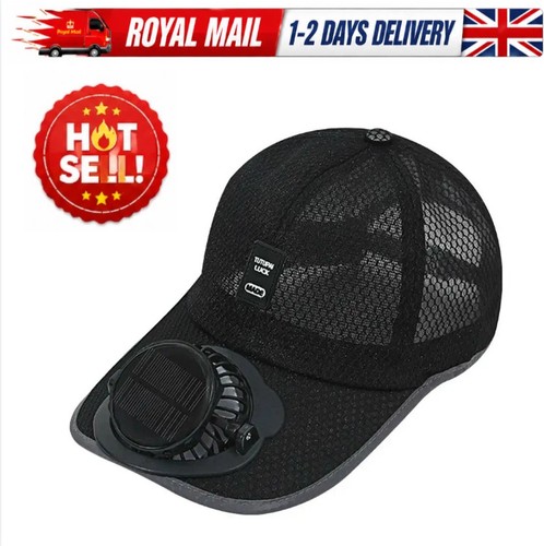 Solar fan hat cooling baseball - cooling,