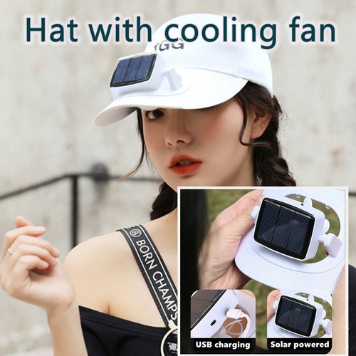 Solar fan hat cooling - solar, outdoor