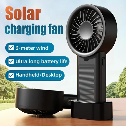 Solar powered portable fan - portable,