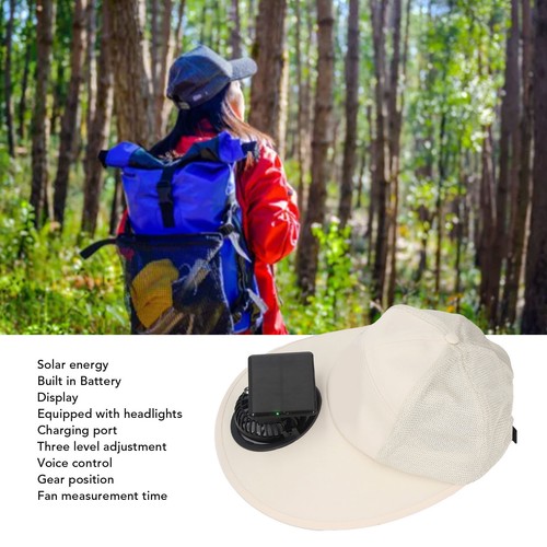 Solar fan hat speeds - solar,