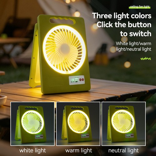 Solar fan and led table - and,