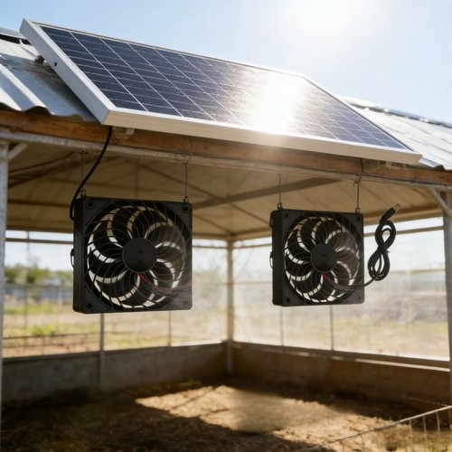 New solar powered fan - powered,