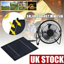 Solar Panel Powered Fan USB