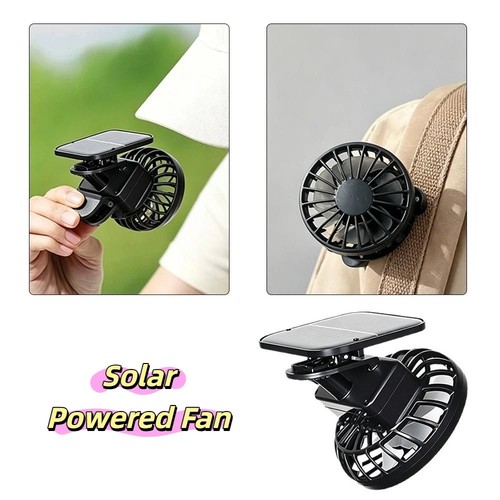 Solar powered cap clip cooler - powered,