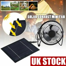 Solar Panel Powered Fan USB