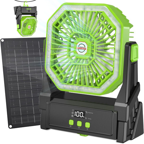 10000mah solar fan with 10w - solar,