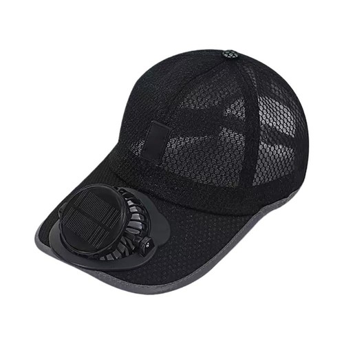 Solar powered fan - cap, usb