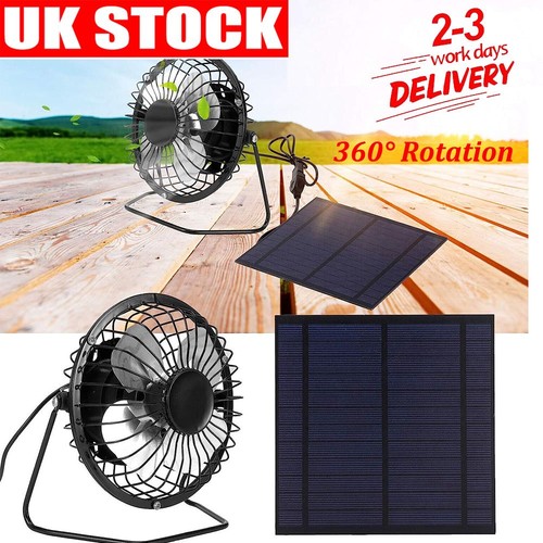 Solar panel powered - panel, fan