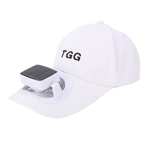 Solar fan hat with - fan,